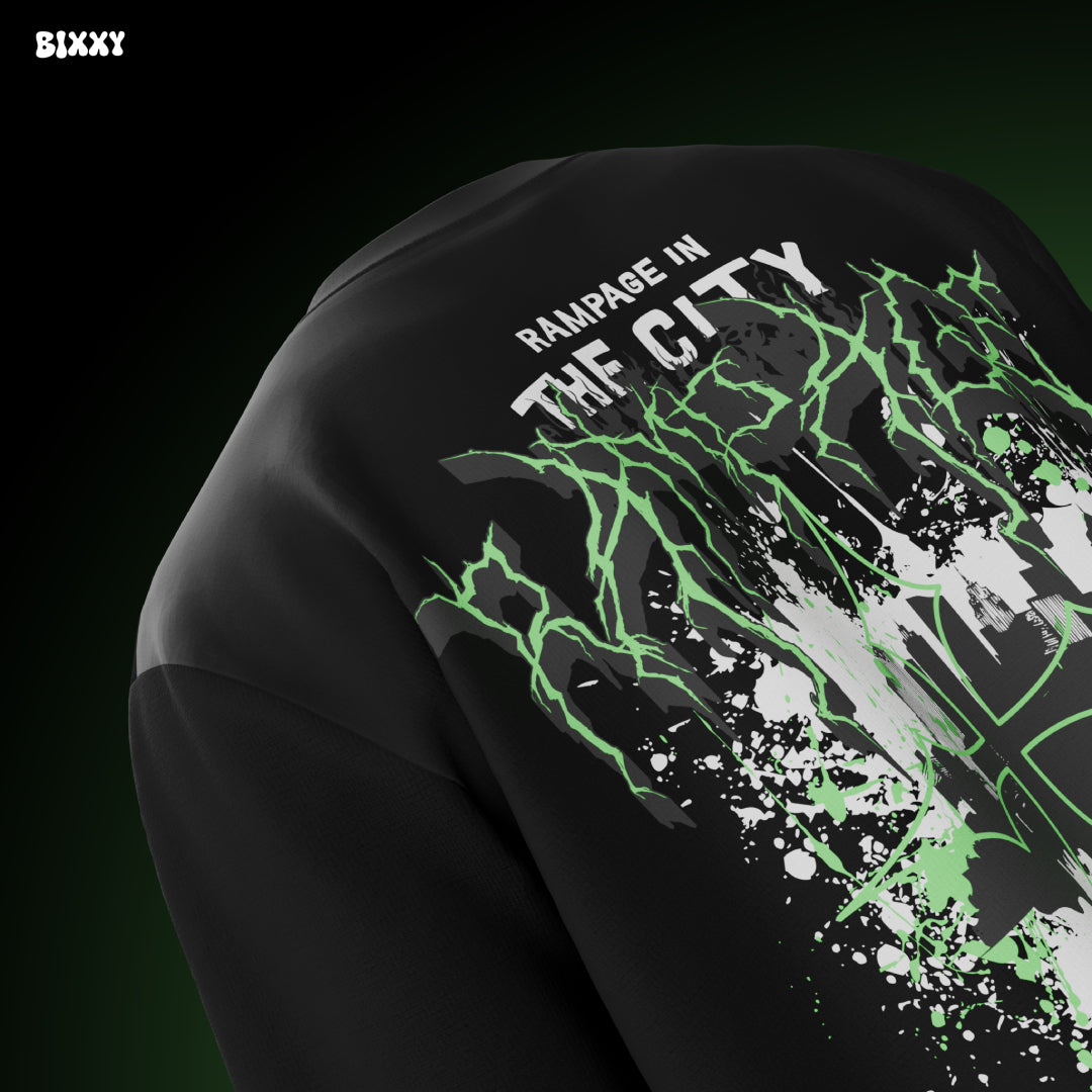 Rampage Premium Unisex Oversized T-Shirt - Black