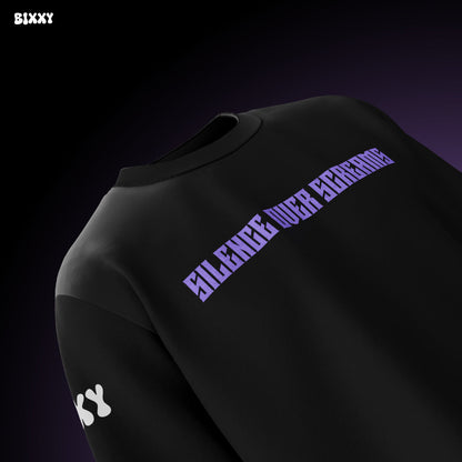 Silence Over Scream Premium Unisex Oversized T-Shirt - Black