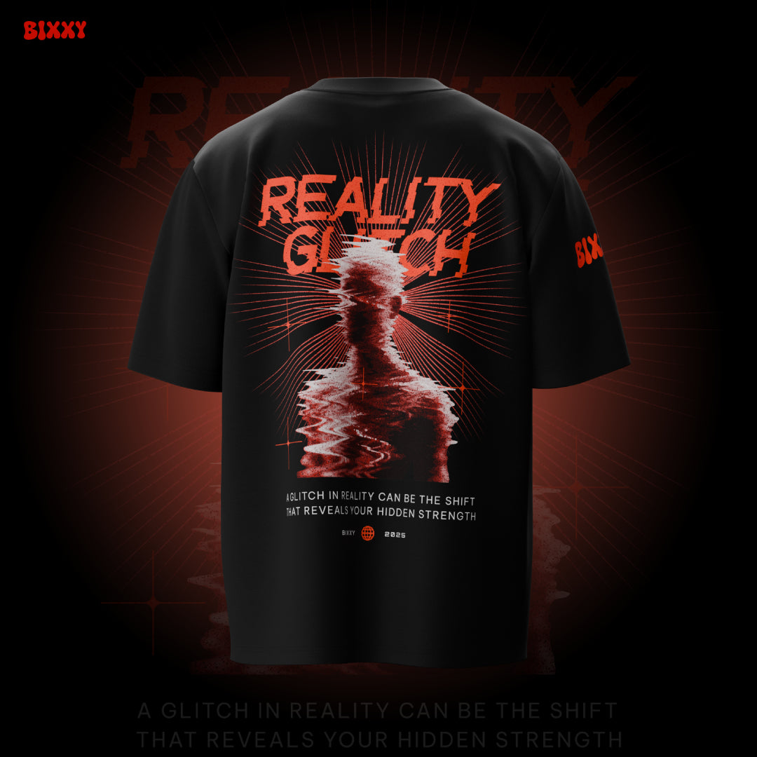 Reality Glitch Premium Unisex Oversized T-Shirt